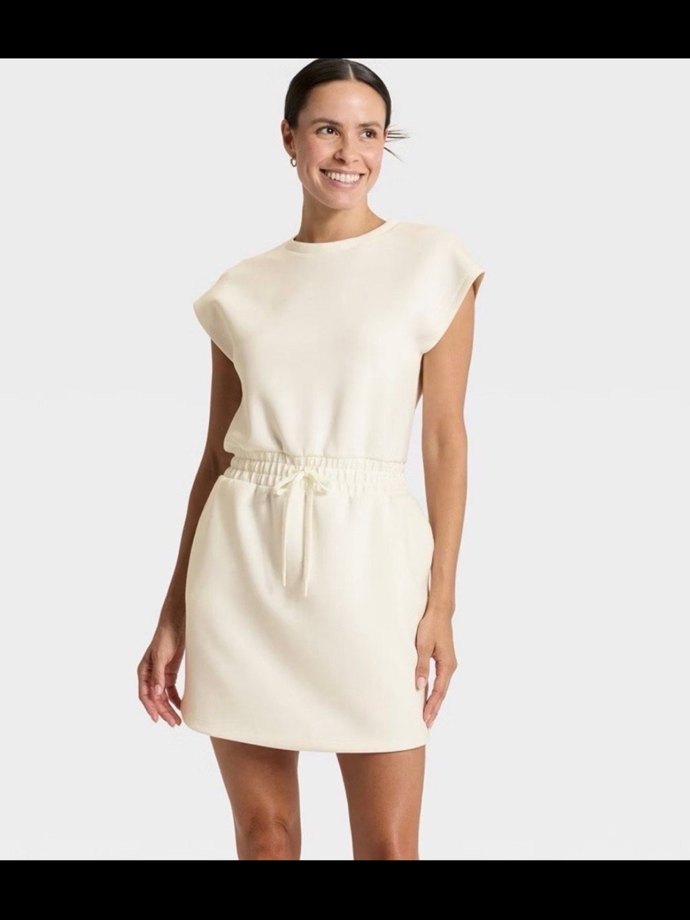 all in motion Cream Airy Sleek Active Dress XXL